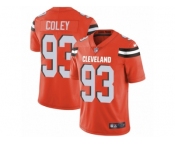 Men Nike Cleveland Browns #93 Trevon Coley Orange Alternate Vapor Untouchable Limited Player NFL Jersey