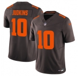 Men's Cleveland Browns #10 Quinshon Judkins Brown 2025 F.U.S.E. Alpha Dawg Limited Football Stitched Jersey