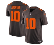 Men's Cleveland Browns #10 Quinshon Judkins Brown 2025 F.U.S.E. Alpha Dawg Limited Football Stitched Jersey