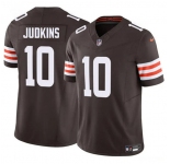 Men's Cleveland Browns #10 Quinshon Judkins Brown 2025 F.U.S.E. Vapor Limited Football Stitched Jersey
