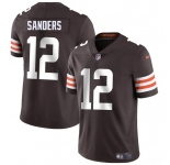 Men's Cleveland Browns #12 Shedeur Sanders Brown 2025 Vapor Limited Football Stitched Jersey