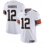 Men's Cleveland Browns #12 Shedeur Sanders White 2025 Vapor Limited Football Stitched Jersey