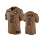 Men's Cleveland Browns #2 Amari Cooper 2023 Brown Salute To Service Limited Football Stitched Jersey