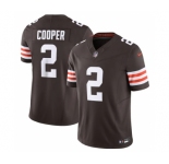 Men's Cleveland Browns #2 Amari Cooper Brown 2023 F.U.S.E. Vapor Untouchable Limited Stitched Jersey