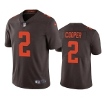 Men's Cleveland Browns #2 Amari Cooper Brown Color Rush Vapor Untouchable Limited Stitched Jersey
