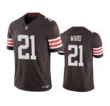 Men's Cleveland Browns #21 Denzel Ward Brown 2023 F.U.S.E. Vapor Untouchable Limited Stitched Jersey