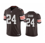 Men's Cleveland Browns #24 Nick Chubb Brown 2023 F.U.S.E. Vapor Untouchable Limited Stitched Jersey