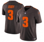 Men's Cleveland Browns #3 Jerry Jeudy Brown 2025 F.U.S.E. 'Alpha Dawg Edition' Vapor Limited Football Stitched Jersey