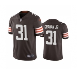 Men's Cleveland Browns #31 Thomas Graham Jr. Brown Vapor Untouchable Limited Jersey