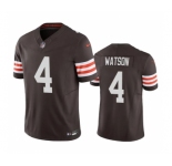 Men's Cleveland Browns #4 Deshaun Watson Brown 2023 F.U.S.E. Vapor Untouchable Limited Stitched Jersey