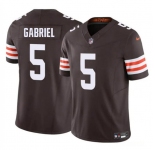 Men's Cleveland Browns #5 Dillon Gabriel 2025 Draft F.U.S.E. Vapor Limited Football Stitched Jersey