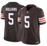 Men's Cleveland Browns #5 Quincy Williams Brown 2026 F.U.S.E. Vapor Limited Stitched Football Jersey