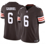 Men's Cleveland Browns #6 Dillon Gabriel Brown 2026 F.U.S.E. Vapor Limited Football Stitched Jersey