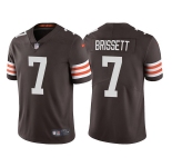 Men's Cleveland Browns #7 Jacoby Brissett Brown Vapor Untouchable Limited Stitched Jersey