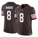 Men's Cleveland Browns #8 Elijah Moore Brown 2023 F.U.S.E Vapor Limited Football Stitched Jersey