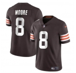 Men's Cleveland Browns #8 Elijah Moore Brown Vapor Limited Football Stitched Jersey