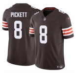 Men's Cleveland Browns #8 Kenny Pickett Brown 2025 F.U.S.E. Vapor Limited Football Stitched Jersey