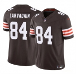 Men's Cleveland Browns #84 Gage Larvadain Brown 2025 F.U.S.E. Vapor Limited Football Stitched Jersey