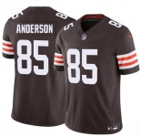 Men's Cleveland Browns #85 Aaron Anderson Brown 2026 Draft F.U.S.E. Vapor Limited Football Stitched Jersey