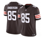 Men's Cleveland Browns #85 Aaron Anderson Brown 2026 Draft F.U.S.E. Vapor Limited Football Stitched Jersey