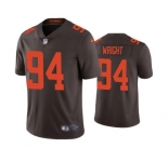 Men's Cleveland Browns #94 Alex Wright Brown Vapor Untouchable Limited Stitched Jersey