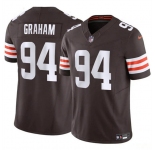 Men's Cleveland Browns #94 Mason Graham 2025 Draft F.U.S.E. Vapor Limited Football Stitched Jersey