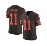 Men's Nike Cleveland Browns #11 Terrelle Pryor Limited Brown Rush NFL Jersey