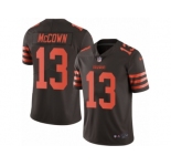 Men's Nike Cleveland Browns #13 Josh McCown Limited Brown Rush NFL Jersey