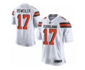 Men's Nike Cleveland Browns #17 Brock Osweiler Limited White NFL Jersey