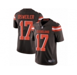 Men's Nike Cleveland Browns #17 Brock Osweiler Vapor Untouchable Limited Brown Team Color NFL Jersey
