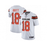 Men's Nike Cleveland Browns #18 Kenny Britt Vapor Untouchable Limited White NFL Jersey