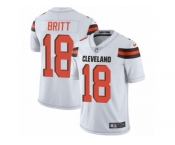 Men's Nike Cleveland Browns #18 Kenny Britt Vapor Untouchable Limited White NFL Jersey