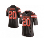 Men's Nike Cleveland Browns #20 Rahim Moore Limited Brown Team Color NFL Jersey