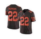 Men's Nike Cleveland Browns #22 Jabrill Peppers Limited Brown Rush NFL Jersey