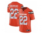 Men's Nike Cleveland Browns #22 Jabrill Peppers Orange Alternate Vapor Untouchable Limited Player NFL Jersey
