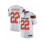 Men's Nike Cleveland Browns #22 Jabrill Peppers White Vapor Untouchable Limited Player NFL Jersey