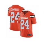 Men's Nike Cleveland Browns #24 Ibraheim Campbell Vapor Untouchable Limited Orange Alternate NFL Jersey