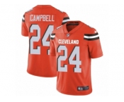 Men's Nike Cleveland Browns #24 Ibraheim Campbell Vapor Untouchable Limited Orange Alternate NFL Jersey