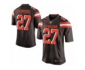 Men's Nike Cleveland Browns #27 Jabrill Peppers Limited Brown Team Color NFL Jersey
