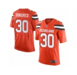 Men's Nike Cleveland Browns #30 Derrick Kindred Limited Orange Alternate NFL Jersey