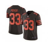 Men's Nike Cleveland Browns #33 Jordan Poyer Limited Brown Rush NFL Jersey