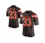 Men's Nike Cleveland Browns #33 Jordan Poyer Limited Brown Team Color NFL Jersey