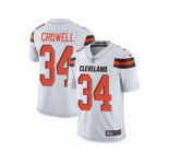 Men's Nike Cleveland Browns #34 Isaiah Crowell Vapor Untouchable Limited White NFL Jersey