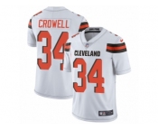 Men's Nike Cleveland Browns #34 Isaiah Crowell Vapor Untouchable Limited White NFL Jersey