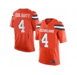 Men's Nike Cleveland Browns #4 Britton Colquitt Limited Orange Alternate NFL Jersey