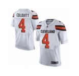 Men's Nike Cleveland Browns #4 Britton Colquitt Limited White NFL Jersey