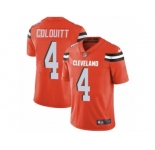 Men's Nike Cleveland Browns #4 Britton Colquitt Vapor Untouchable Limited Orange Alternate NFL Jersey