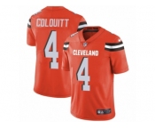 Men's Nike Cleveland Browns #4 Britton Colquitt Vapor Untouchable Limited Orange Alternate NFL Jersey