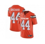 Men's Nike Cleveland Browns #44 Nate Orchard Limited Orange Alternate NFL Jersey