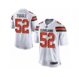 Men's Nike Cleveland Browns #52 Justin Tuggle Limited White NFL Jersey